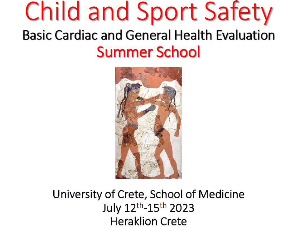 Extended deadline: Summer School on Child and Sport Safety: Basic Cardiac and General Health Evaluation